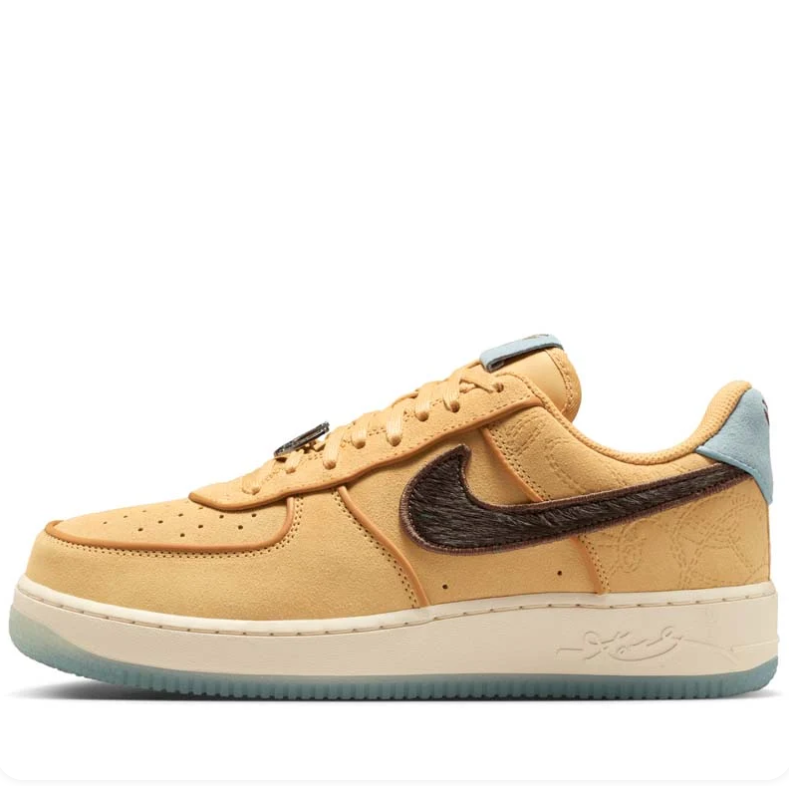 Nike Air Force 1 Low – Wheat / Dark Brown / Ice Blue