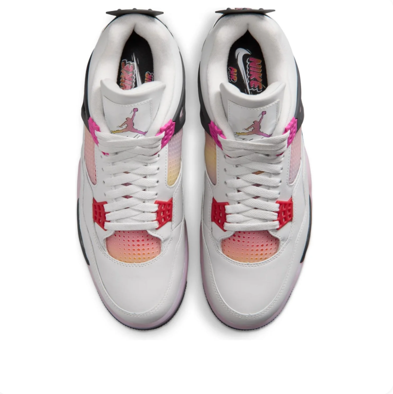 Air Jordan 4 Retro – White / Hyper Violet / Racer Pink