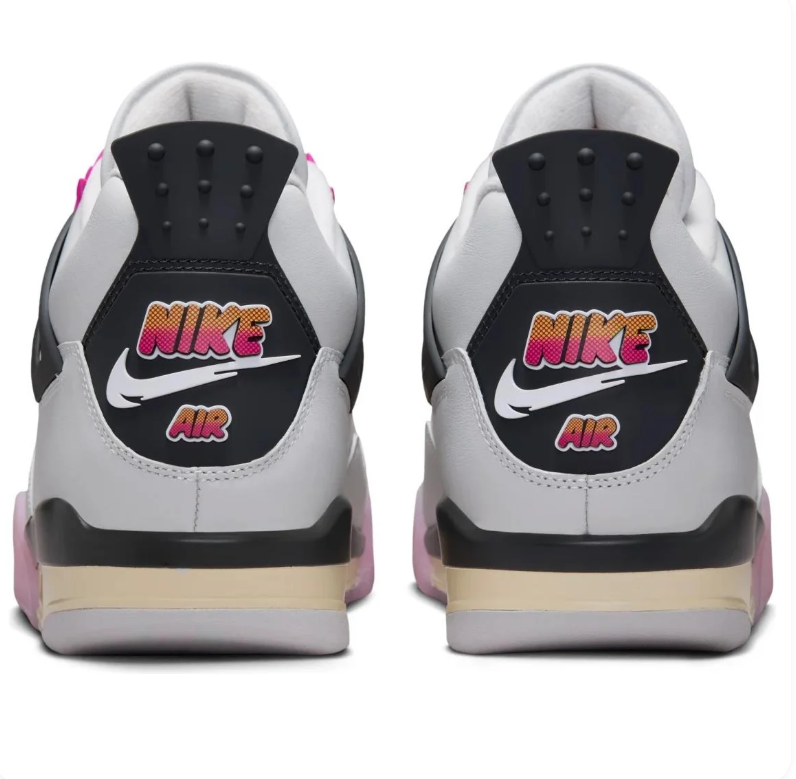 Air Jordan 4 Retro – White / Hyper Violet / Racer Pink