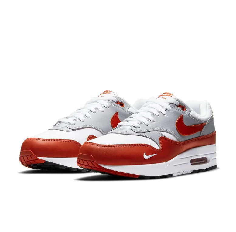 Nike Air Max 1 – White / Light Grey / Martian Sunrise