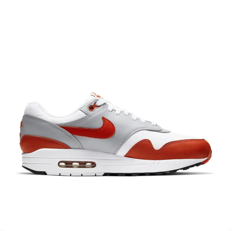 Nike Air Max 1 – White / Light Grey / Martian Sunrise