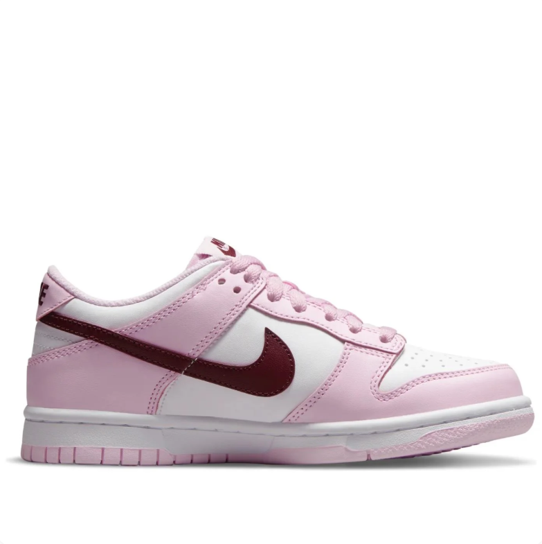 Nike Dunk Low – Pink Foam / White / Team Red