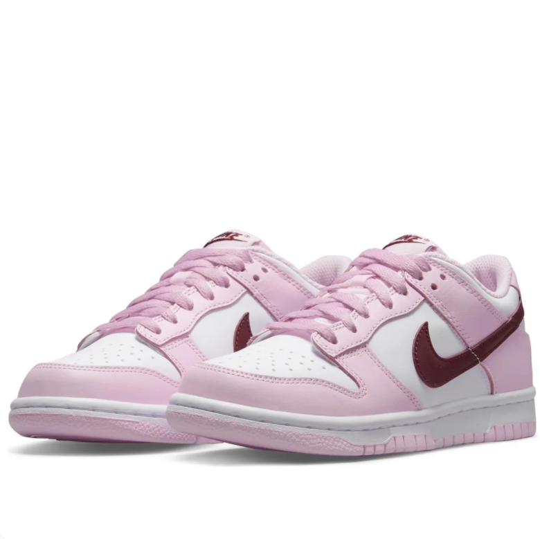 Nike Dunk Low – Pink Foam / White / Team Red