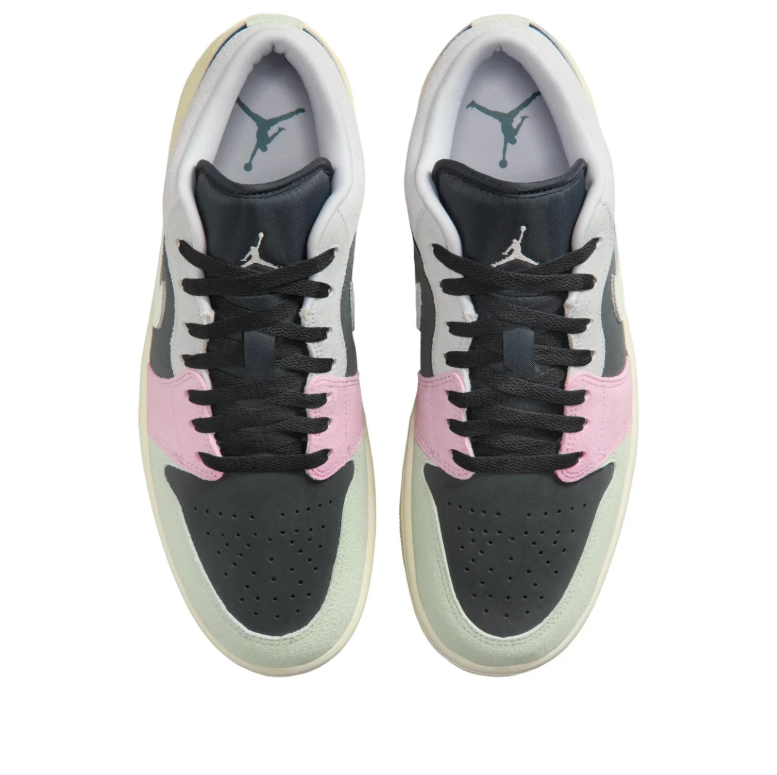Air Jordan 1 Low – Dark Grey / Pink / Peach / Light Grey