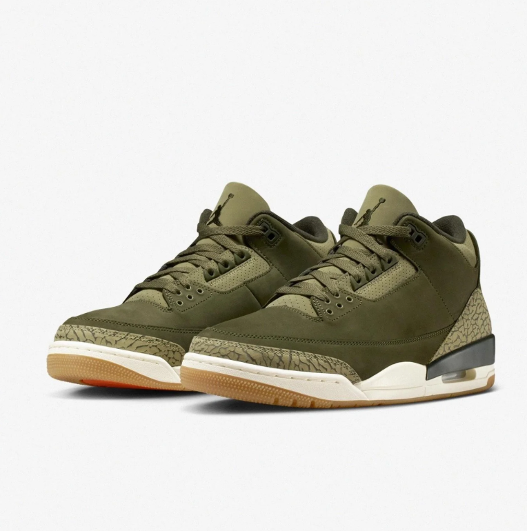 Air Jordan 3 Retro – Army Olive / Sail / Gum