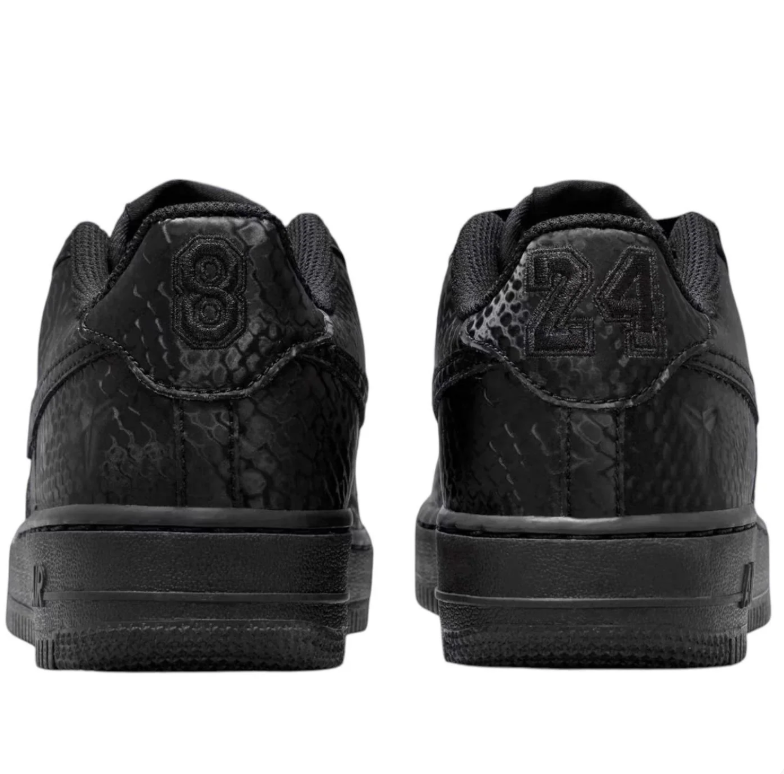 Nike Air Force 1 Low – Triple Black Snakeskin
