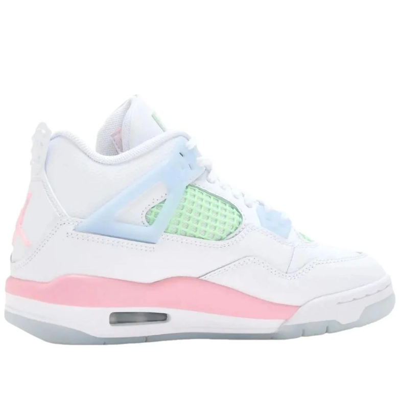 Air Jordan 4 Retro – White / Pastel / Pink Heart