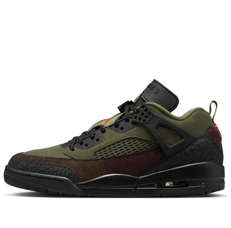 Air Jordan Spizike Low – Olive / Dark Chocolate / Black