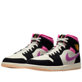Air Jordan 1 Mid – Black / Fuchsia / Hyper Pink / Sail