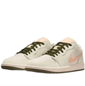 Air Jordan 1 Low – Sail / Crimson Tint / Olive
