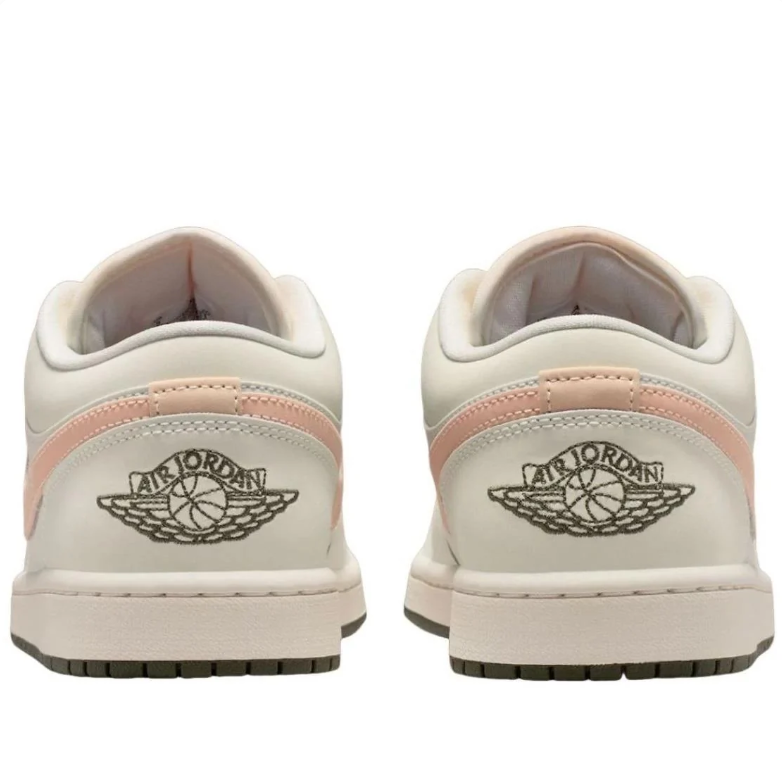 Air Jordan 1 Low – Sail / Crimson Tint / Olive