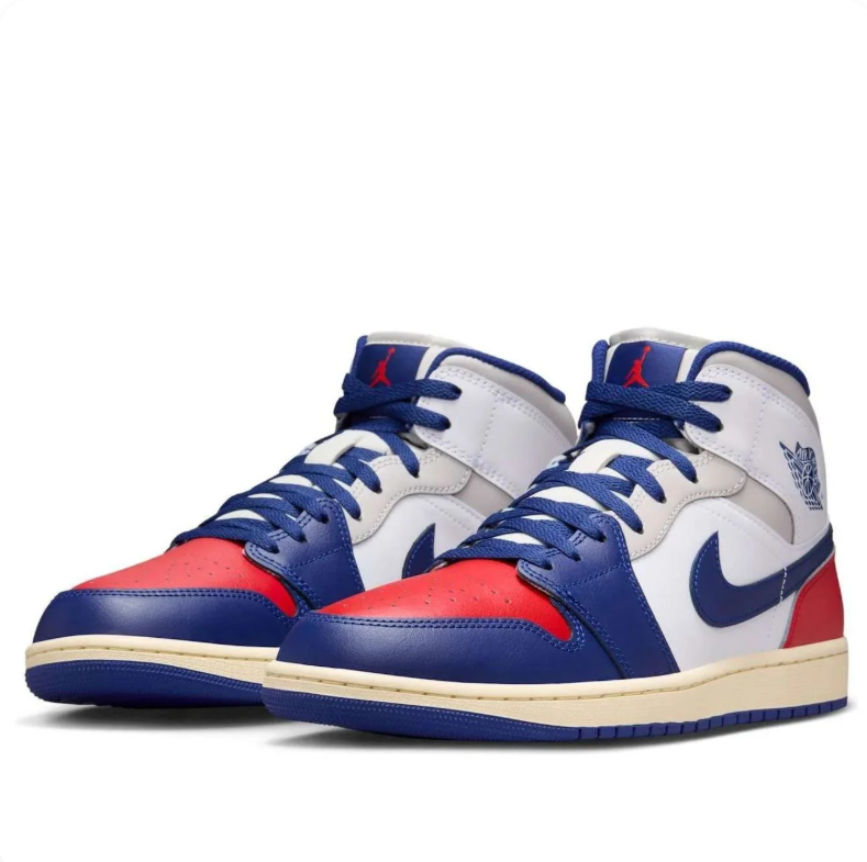 Air Jordan 1 Mid – French Blue / Red / White