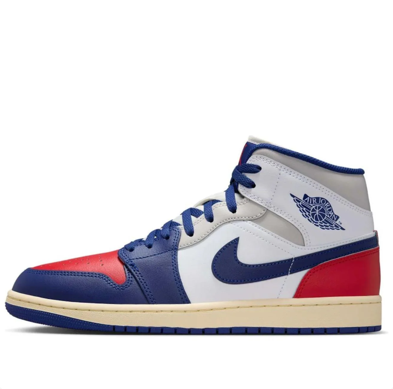 Air Jordan 1 Mid – French Blue / Red / White