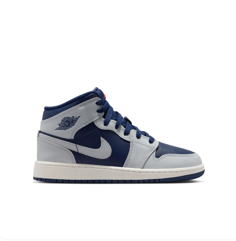 Air Jordan 1 Mid – Midnight Navy / Wolf Grey / Sail