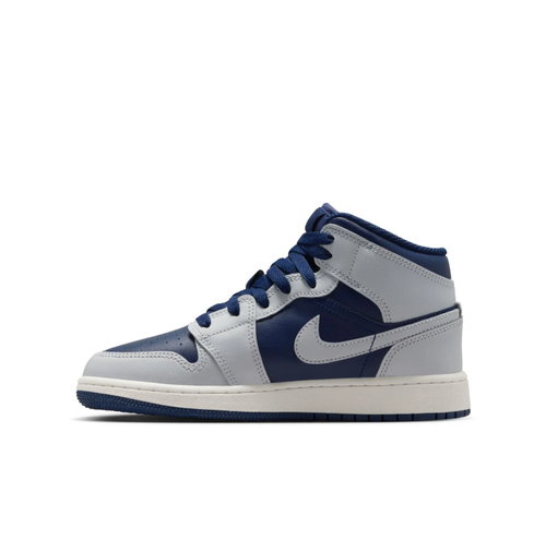 Air Jordan 1 Mid – Midnight Navy / Wolf Grey / Sail