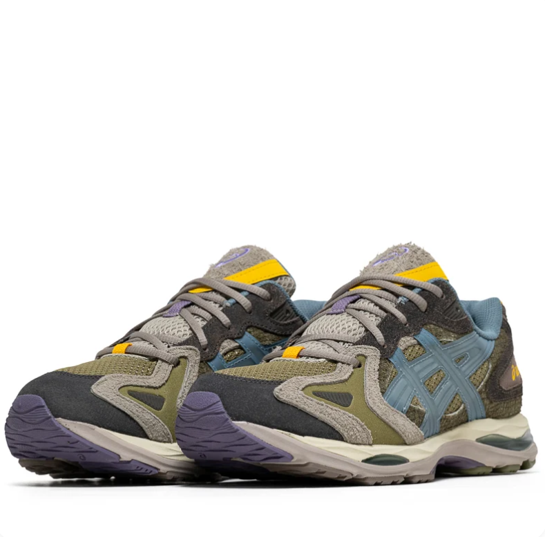 ASICS GEL-Nimbus – Olive / Steel Blue / Yellow